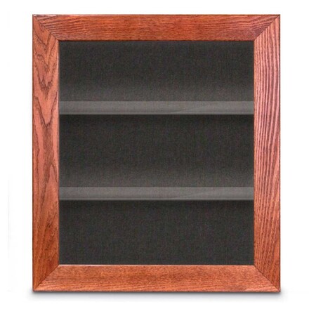 United Visual Products Indoor Enclosed Combo Board, 42"x32", White Frame/White Porc & Keylime UVCB4232W-WHTPORC-KEYLIME